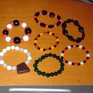 😊Handmade Gem 💎 Bracelet Lot